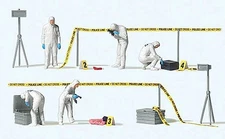Preiser 10800 HO Scale Crime Scene Investigation