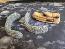 Micro Machines Lewis Galoob 90's Military Set Miniature Small Army Sand bags