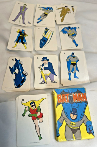Russell's Batman Super Hero DC Comics Inc 1977 Card Playing Game Complete Set