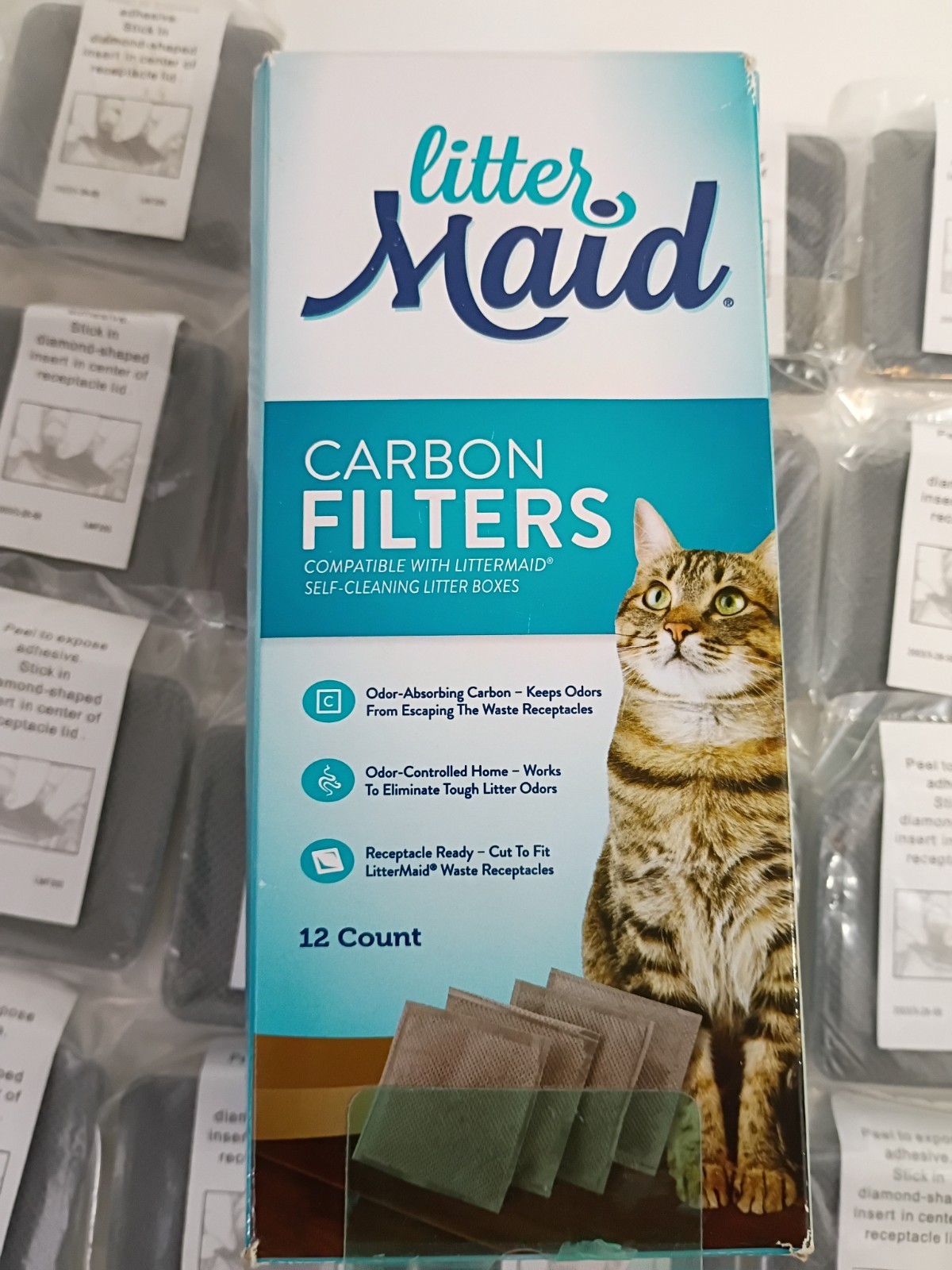 LitterMaid Carbon Filters for LitterMaid Self-Cleaning Litter Box, 16 Count