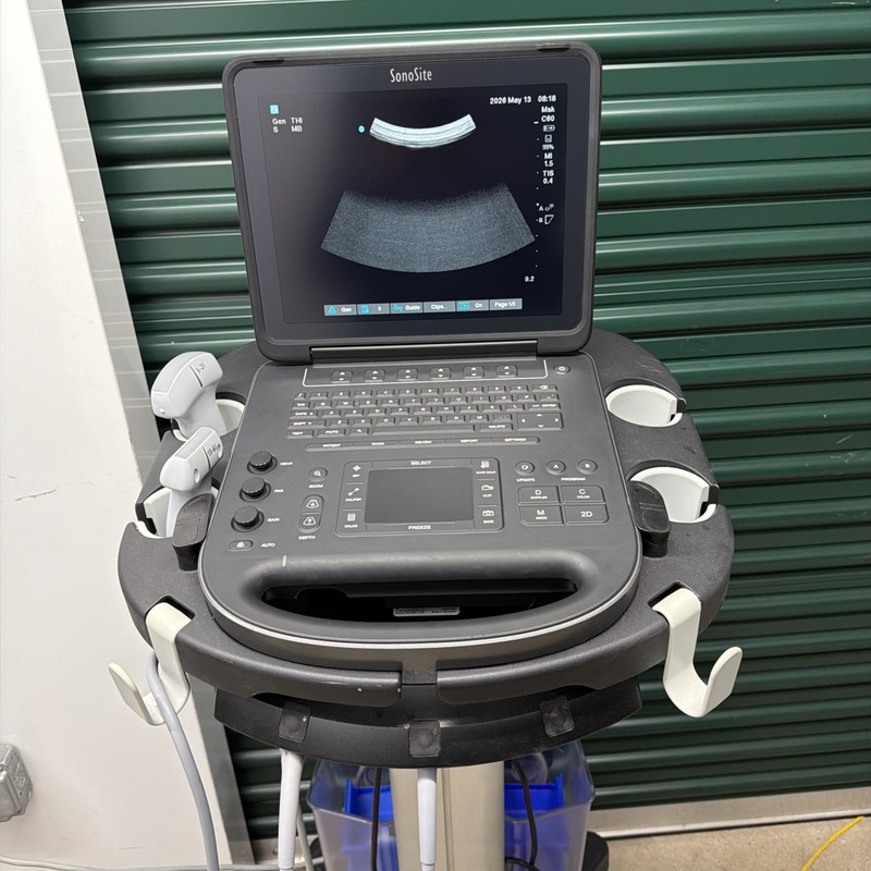 SONOSITE EDGE 2 with two probes convex and linear and cart mini dock