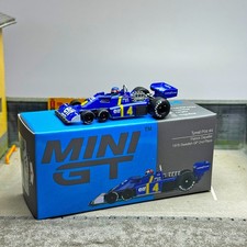 1:64 #584 Tyrrell P34 F1 seis ruedas aleación azul modelo coche diecast coleccionable