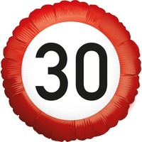 Folienballon Happy Birthday 30 Rund 45Cm Helium 30. Geburtstag Deko Ballon Party