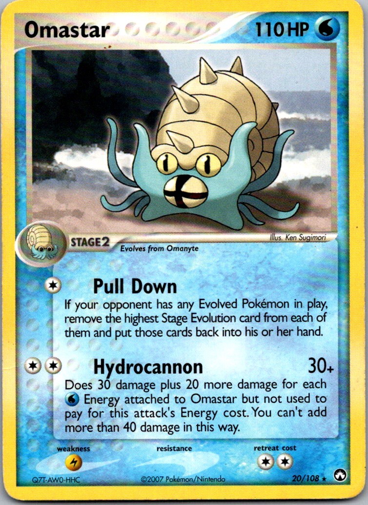 Omastar 20/108 Power Keepers Rare Normal NM/LP