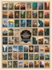 Riley Blake - National Parks by Anderson Design - PANEL - 63 American Parks -