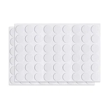 2Sheet 108pcs 21mm(Dia) Screw Hole Cover Sticker Furniture Hole Cap Cold White