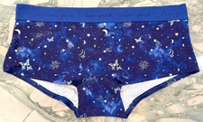 NEW Victoria Secret PINK Cotton Logo Boyshort - Blue Constellation - XL or XXL