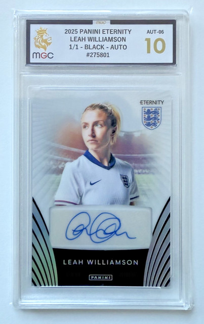 Panini Eternity Lionesses 2025 Leah Williamson Auto Autograph Rare MGC 10 1/1