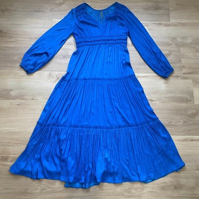 chinese dress ladies New Anthropologie / BHLDN Blue Halter Maxi "Rasa Dress" by Jill Stuart   The Mustard Dandelion