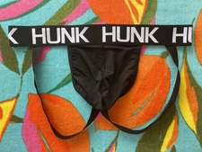 Hunk Men's Size L Black Sexy Gym Jock Athletic Supporter Jockstrap