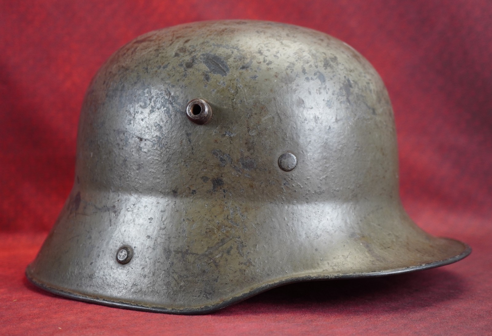 steel WWI German Imperial Helmet M17 combat vet stahlhelm & liner trench warfare