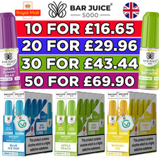 Bar Juice 5000 Nic Salt 10ml E Liquid Vape Juice | 5mg/10mg/20mg | 50VG/50PG |UK