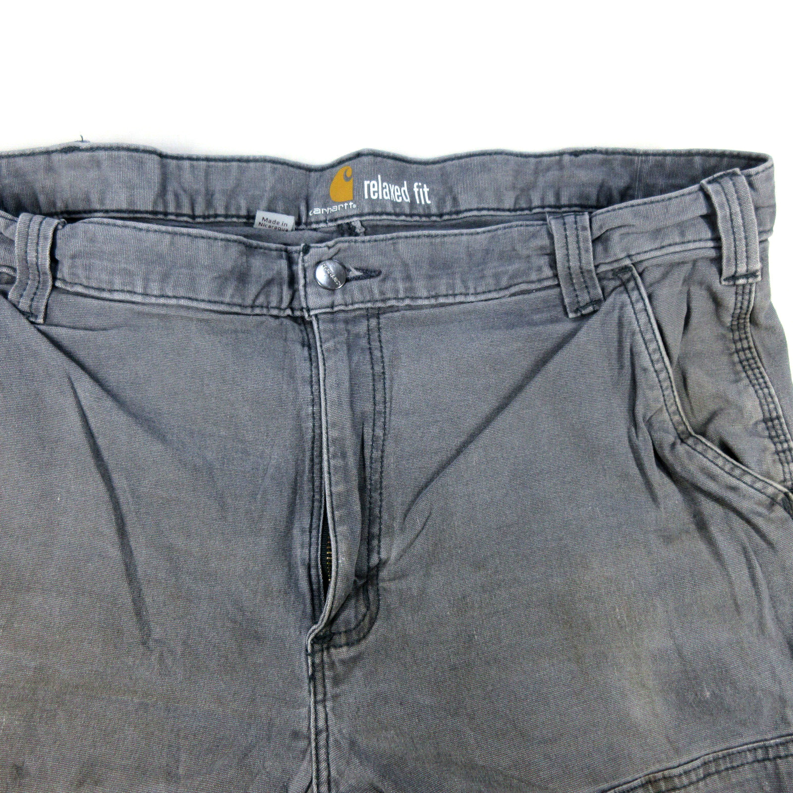 Carhartt Jeans Relaxed Fit 40x30 Double Knee Carpenter Distressed Utility Grunge thumbnail 13