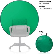 56 in Round Green Screen Backdrop Photography Background for Photo Video Studio