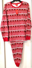 Family Pajama's Holiday Lane Women's 2 Piece Christmas Jogger Set Merry FairIsle