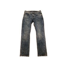 Levi's 510 Jeans Mens 32x30 Blue Acid Wash Skinny Slim Fit Stretch Denim Pants