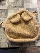 Trendiger Teddy-Plüsch Rucksack mit Ohren