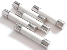 LOT OF 5 Each LITTELFUSE LF 326 1/8A 1/8 A 250V Slow Blow Fuses