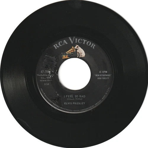 Elvis - I Feel So Bad / Wild in the Country Vintage 45 RPM Vinyl Record 1961