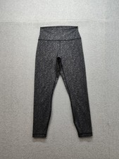 90 Degree By Reflex Leggings Women Medium Black Gray High Rise Yoga Pants Gym