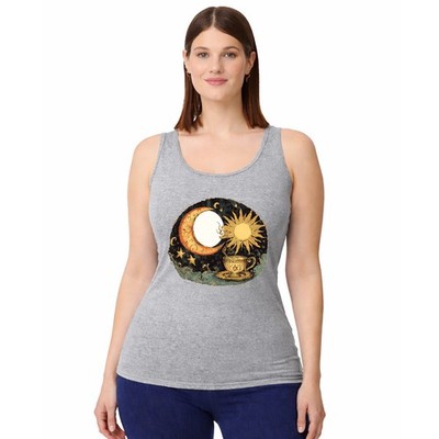 Sonne Mond Teetasse Damen Trägershirt Tanktop himmlisches Geschenk für sie