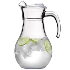 1.8L Pasabahce Large Glass Jug with Lid Water Pitcher Juice Fridge Door