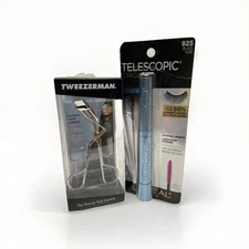 Tweezerman Classic Lash Curler & Loreal Paris Telescopic Orig Mascara #925 Black