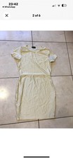 Ladies Fab Satin Yellow Pretty Little Thing Dress & Satin Grey Top , Size 12