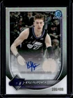 2025-26 Bowman Kyle Filipowski Chrome Auto Autograph Refractor #/499 Jazz