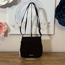 Vera Bradley Petite Double Zip Hipster in Espresso