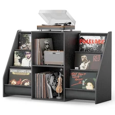 Record Player Stand, Turntable Stand with Vinyl Record Storage 300 Albums, Re...