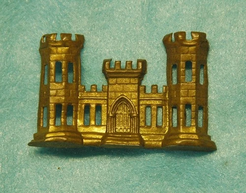 Civil War Army Engineers brass Hat Insignia