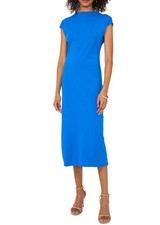 Vince Camuto Women's Mock Neck Cap-Sleeve MIDI Dress ,S