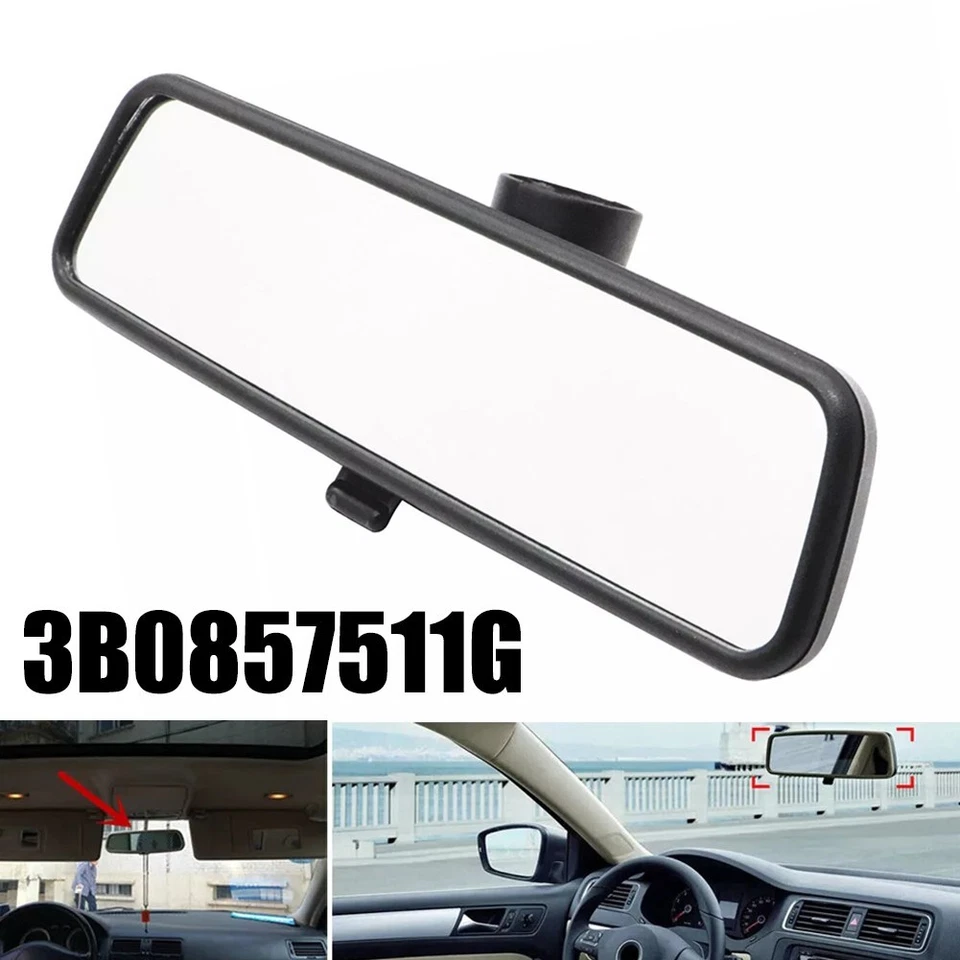 3B0857511G Black Interior Rear View Mirror for For Golf and For Passat - Image 3 of 4
