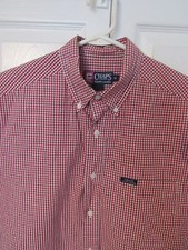 men's Chaps Ralph Lauren plaid button up shirt,size m NICE