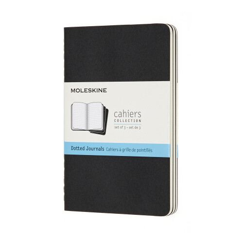 Moleskine Cahier Journal, Pocket, Dotted, Black (3.5 X 5.5) By