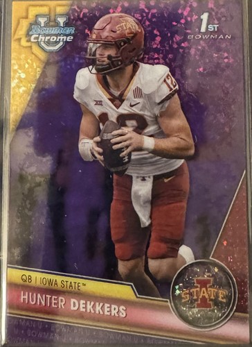 2023 Bowman Chrome U Football Color, #ed, Refractors, Auto, Kahuna, Pick Player - Picture 15 of 61