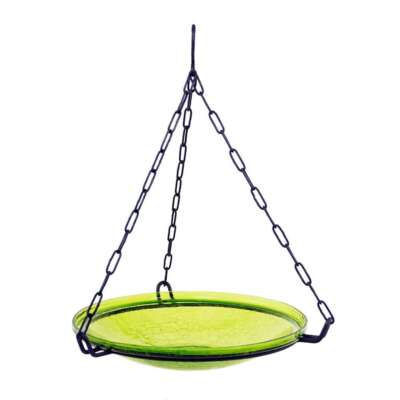 ACHLA Hanging Fern Green Crackle Bowl - CGB-H-14FG