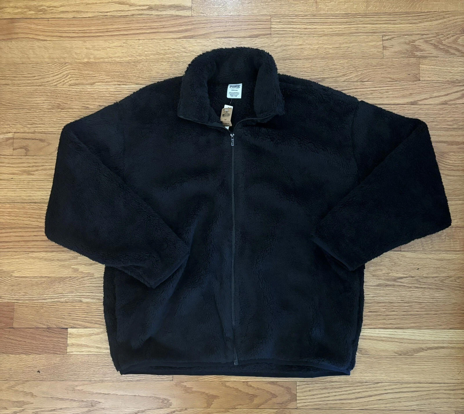 UNDERCOVER ROSA Victoria’s Secret Teddy Sherpa Giacca Donna Grande Nero Full Zip Nuovo con etichette Cappotto