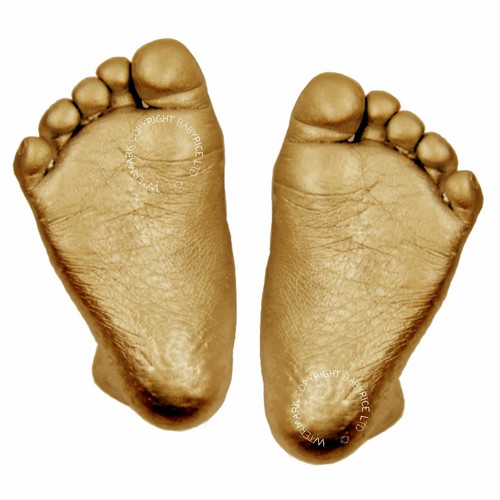 Newborn Baby Gift 3D Plaster Casting Cast Kit hand foot prints Gold Keepsake Set - Picture 6 of 12