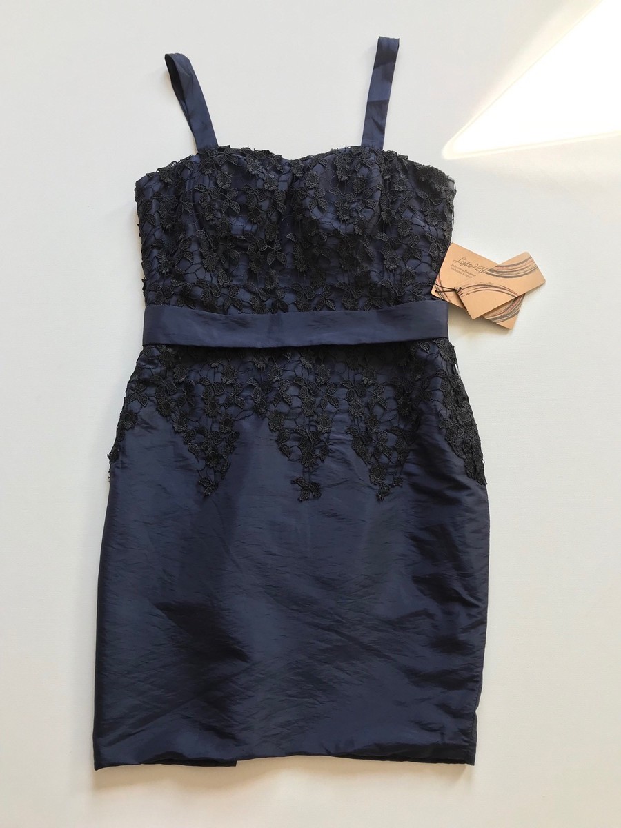 Light in the Box Midnight Blue Trellis Lace Sheath Dress Formal 12 Fits 8  US NEW | eBay