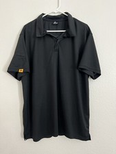 Men s Black Polo Collard Shirt Short Sleeve Size 2XL