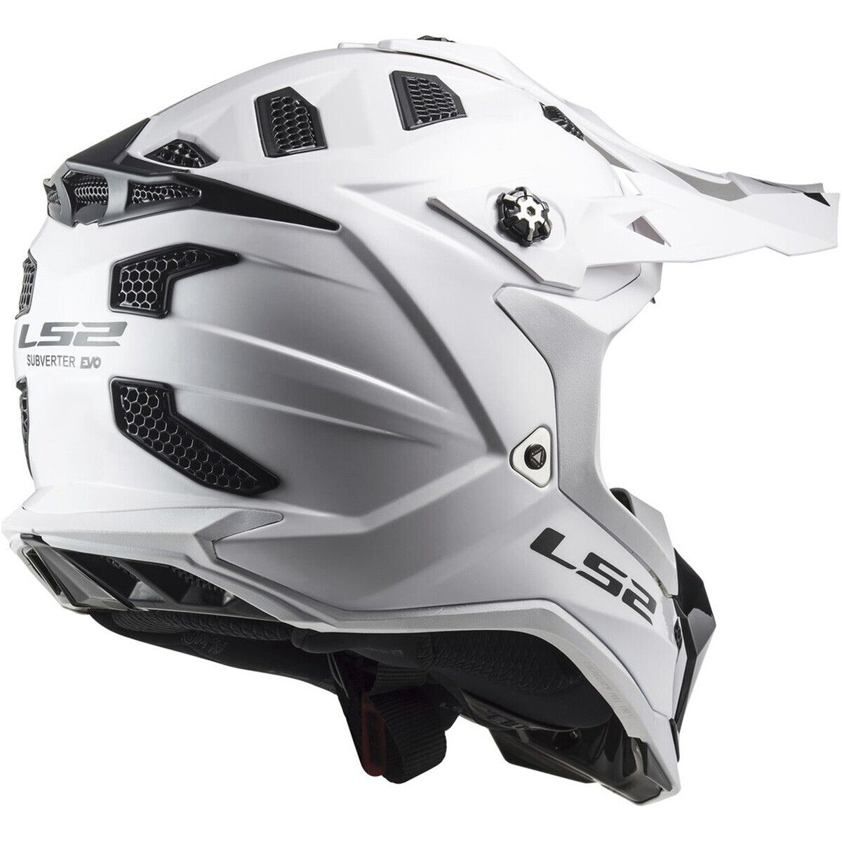 LS2 Helmets MX-Off Road Subverter Evo Helmet Gloss White - Medium