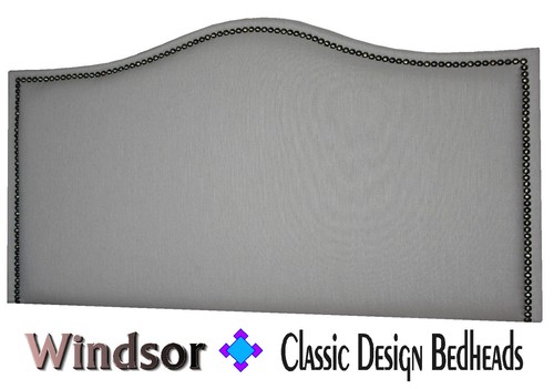 new queen size upholstered bedhead / headboard with studs