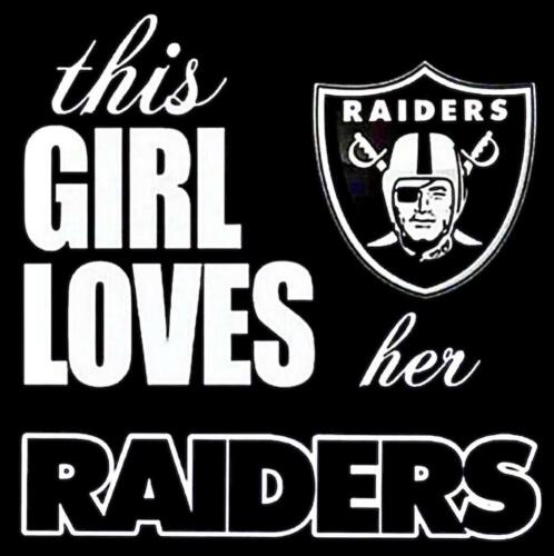 2 Las Vegas this girl loves her Raiders Vinyl Stickers 4x4 Car Decal Oakland - Picture 1 of 1