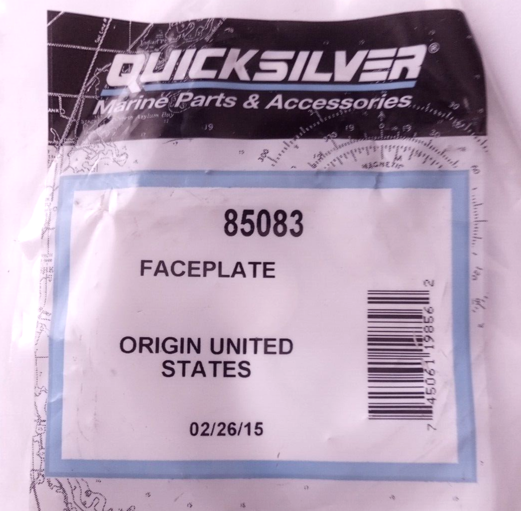 Mercury Quicksilver Faceplate NOS 85083 (L-8390) | eBay