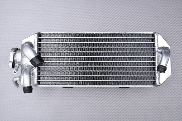 Radiateur droit racing AVDB rigide en alu soudé TIG pour Suzuki RM 250