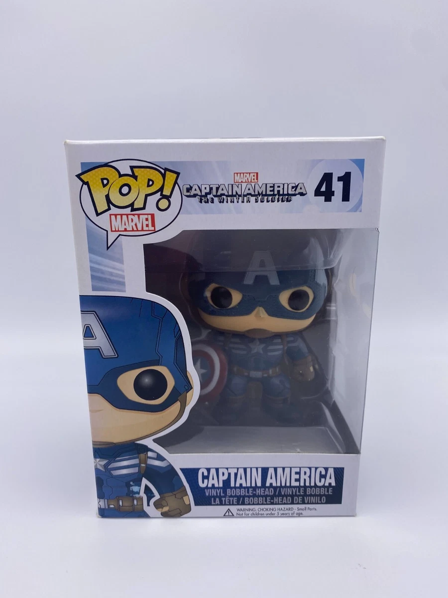 Funko Pop Captain America #41 Marvel Avengers MCU Movies Vinyl Figure  Protector