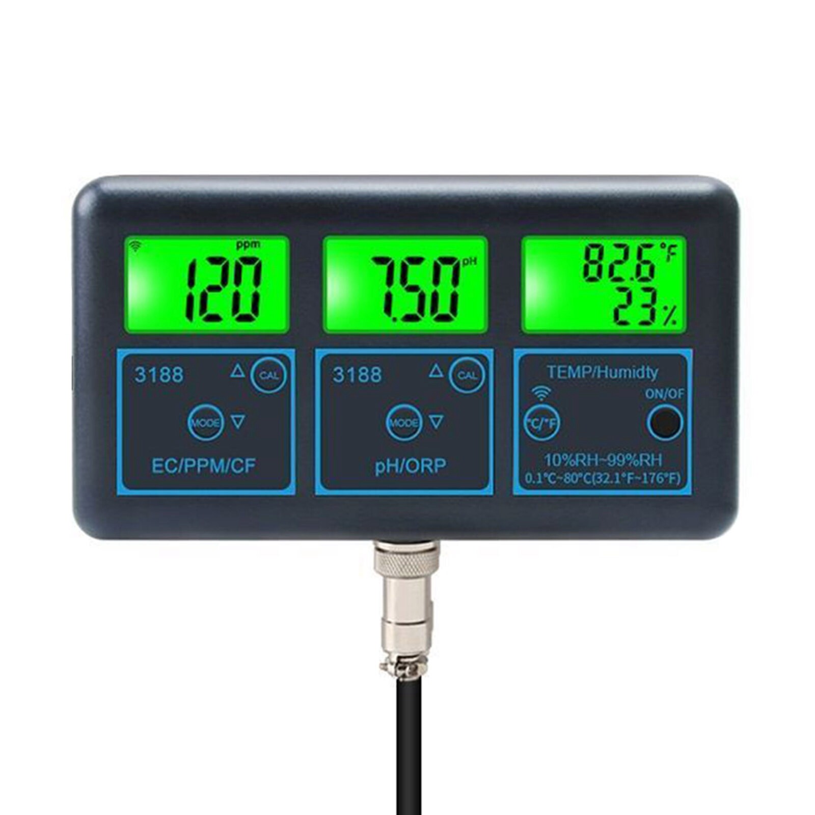 Smart Monitor Fish Tank WIFI SPA Pool Water Quality Meter PH ORP EC PPM Tester