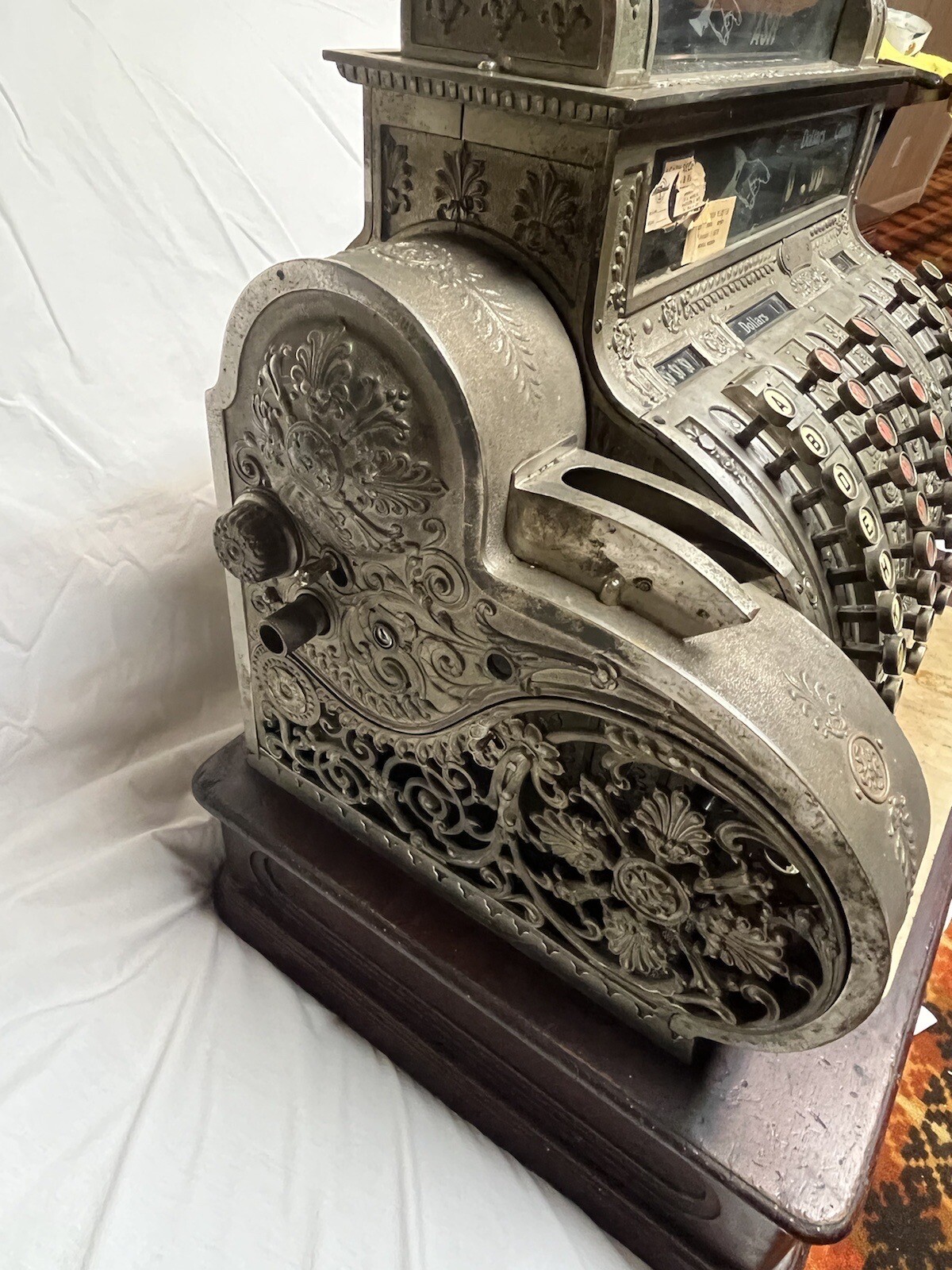 Antique Brass National Cash Register Model 452 eBay